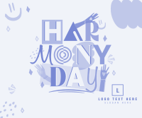 Fun Quirky Harmony Day Facebook Post Design