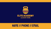 Kettlebell Hamburger Nutrition Business Card Image Preview