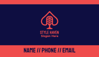 Spade Microphone Podcast Business Card Image Preview