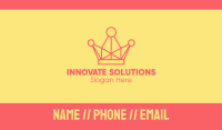 Minimalist Crown Polygon Business Card Image Preview