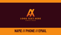 Monogram Tech A & X Business Card Image Preview