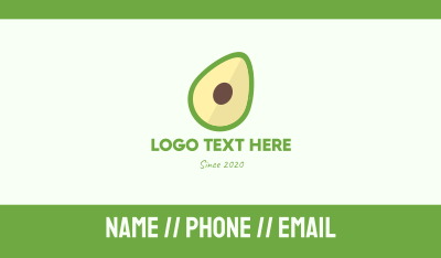 Fresh Avocado Business Card Image Preview