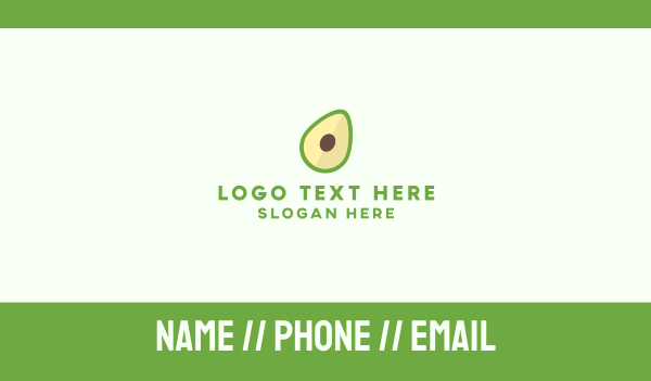 Fresh Avocado Business Card Design Image Preview