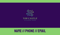 Abstract Letter Z Business Card Image Preview