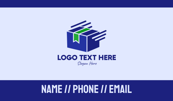 Fast Package Delivery  Business Card Design Image Preview