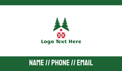 Forest Cabin Business Card