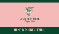 Rose Flower Florist Bouquet  Business Card Image Preview
