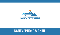 Abstract Windy Mountain Business Card Image Preview