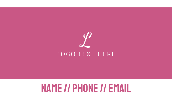 Feminine & Cursive Business Card Design Image Preview