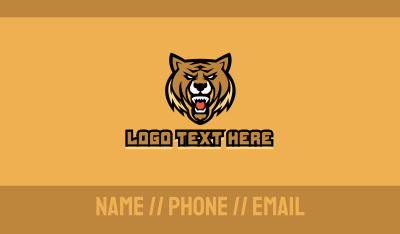 Bear Sport Club Mascot  Business Card