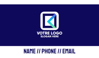 File Manager Mobile App Business Card Image Preview