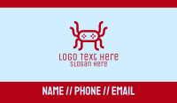 Video Game Spider Business Card Design