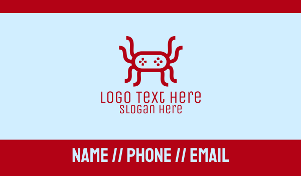 Video Game Spider Business Card Design Image Preview