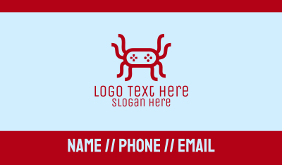 Video Game Spider Business Card Image Preview