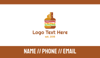 Burger Cheeseburger City Business Card Image Preview