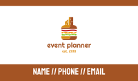 Burger Cheeseburger City Business Card Image Preview