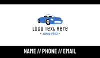 Blue Automotive Convertible Car Business Card Image Preview