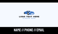 Blue Automotive Convertible Car Business Card Preview