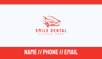 Fast Red Car Business Card Image Preview