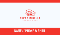 Fast Red Car Business Card Image Preview