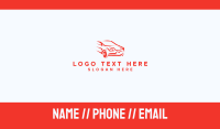 Fast Red Car Business Card Preview