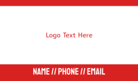 Red Spicy Wordmark Business Card Image Preview