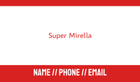 Red Spicy Wordmark Business Card Image Preview