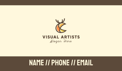 Abstract Deer Stag Business Card Image Preview