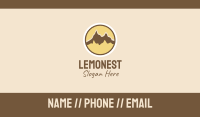 Nature Park Mountain  Business Card Image Preview