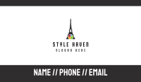 Eiffel Chart Business Card Image Preview