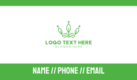 Green Leaf Tech Crown Business Card Preview