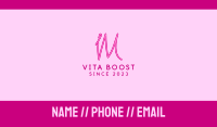 Fancy Neon Monogram I & M Business Card Image Preview