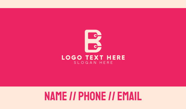 Shopping Letter B Business Card Design Image Preview