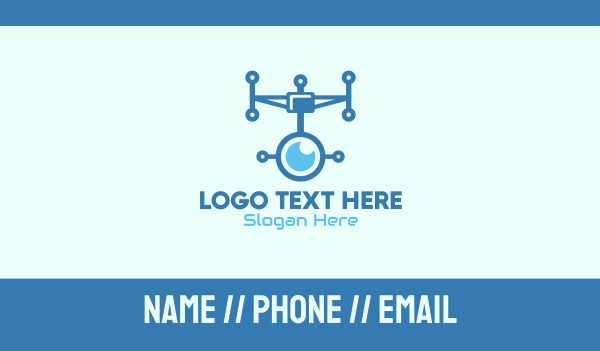 Drone Photography Technology Business Card Design Image Preview