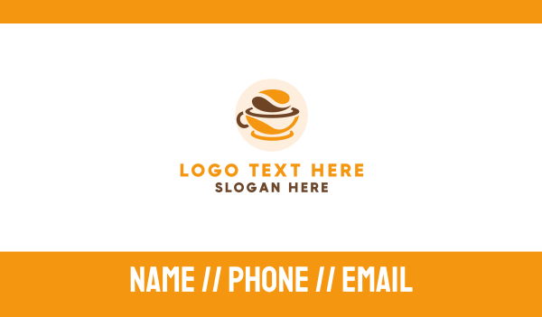 Abstract Coffee Pastry Business Card Design Image Preview