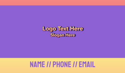Gradient Simple Clean Wordmark Business Card Image Preview
