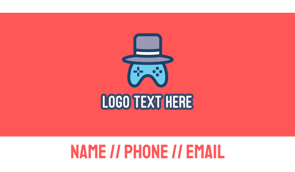 Gaming Hat Business Card Design Image Preview