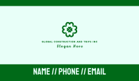 Green Clover Cross Business Card Image Preview