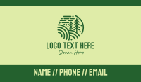 Minimalist Pine Forest  Business Card Image Preview