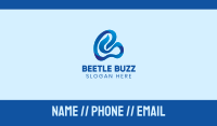 Blue Letter B  Business Card Image Preview