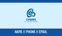 Blue Letter B  Business Card Image Preview
