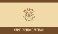 Lion Circle Outline Business Card Image Preview