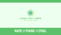 Airborne Virus Lettermark Business Card Image Preview