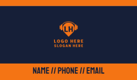 DJ Headphones Lettermark Business Card Image Preview