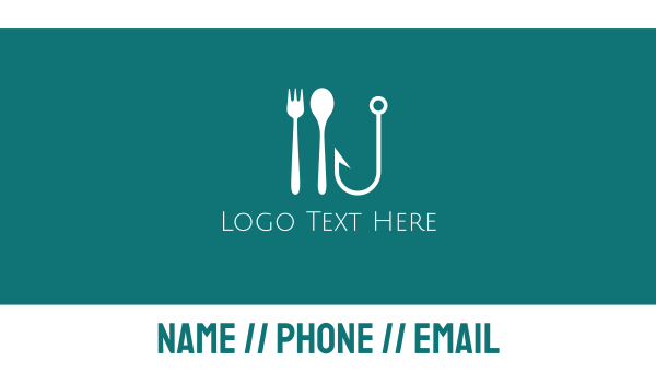 Seafood Hook Restaurant Business Card Design Image Preview