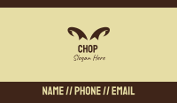 Brown Wild Horns Business Card Image Preview