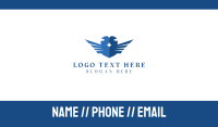 Blue Double Falcon Business Card Image Preview