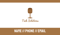 Barrel Glass Business Card Image Preview