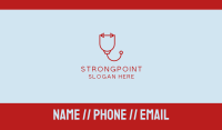 Strong Fitness Health Stethoscope Business Card Image Preview