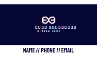 Glitchy Letter E Business Card Image Preview